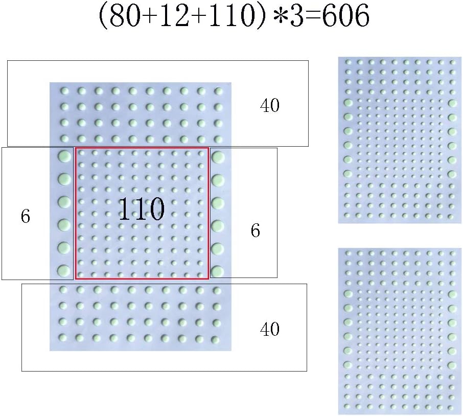 Realistic 3D Domed Glow in The Dark Stars,606 Dots for Starry Sky, Home Decor Stickers for Kids Bedding Room(606 Stars)