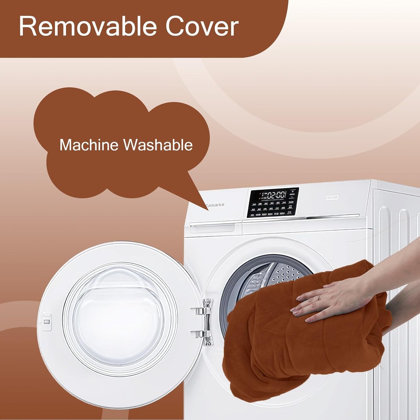 MeMoreCool Round Stuffed Pouf Ottoman Foot Rest, Floor Pouf Foot Stool with Soft Foam Chunk Filling, Small Round Ottoman Footstool Circle Footrest for Living Room, Coffee