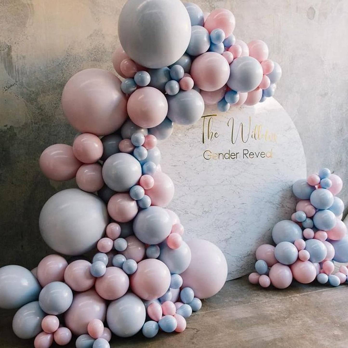 130pcs Dusty Blue Balloons Different Sizes 18" 12" 10" 5" Slate Blue Balloons for Boys Girls Baby Shower Wedding Anniversary Graduation Engagements Birthday Party Decorations