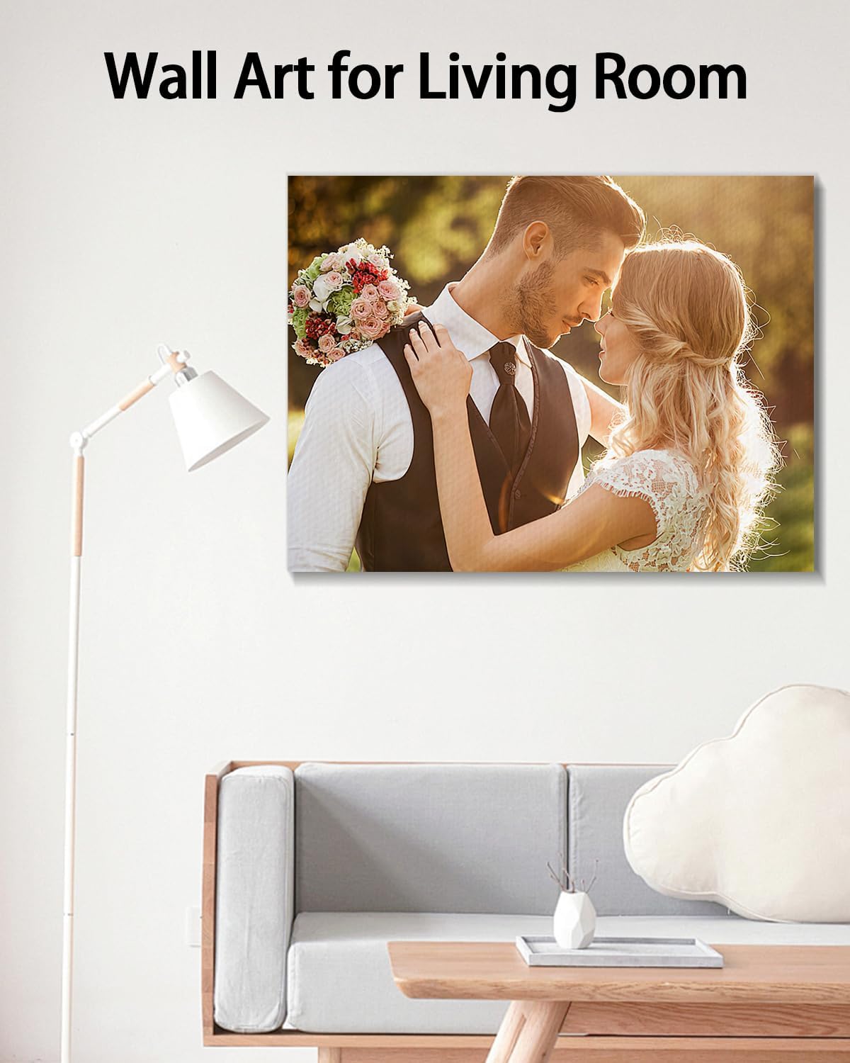 AbcCustomize Canvas Prints with Your Photos,Custom Canvas Wall Art for Bedroom, Living Room, Farmhouse Decor,Personalized Gifts Canvas Prints for Family,Friend,Lover,Pet