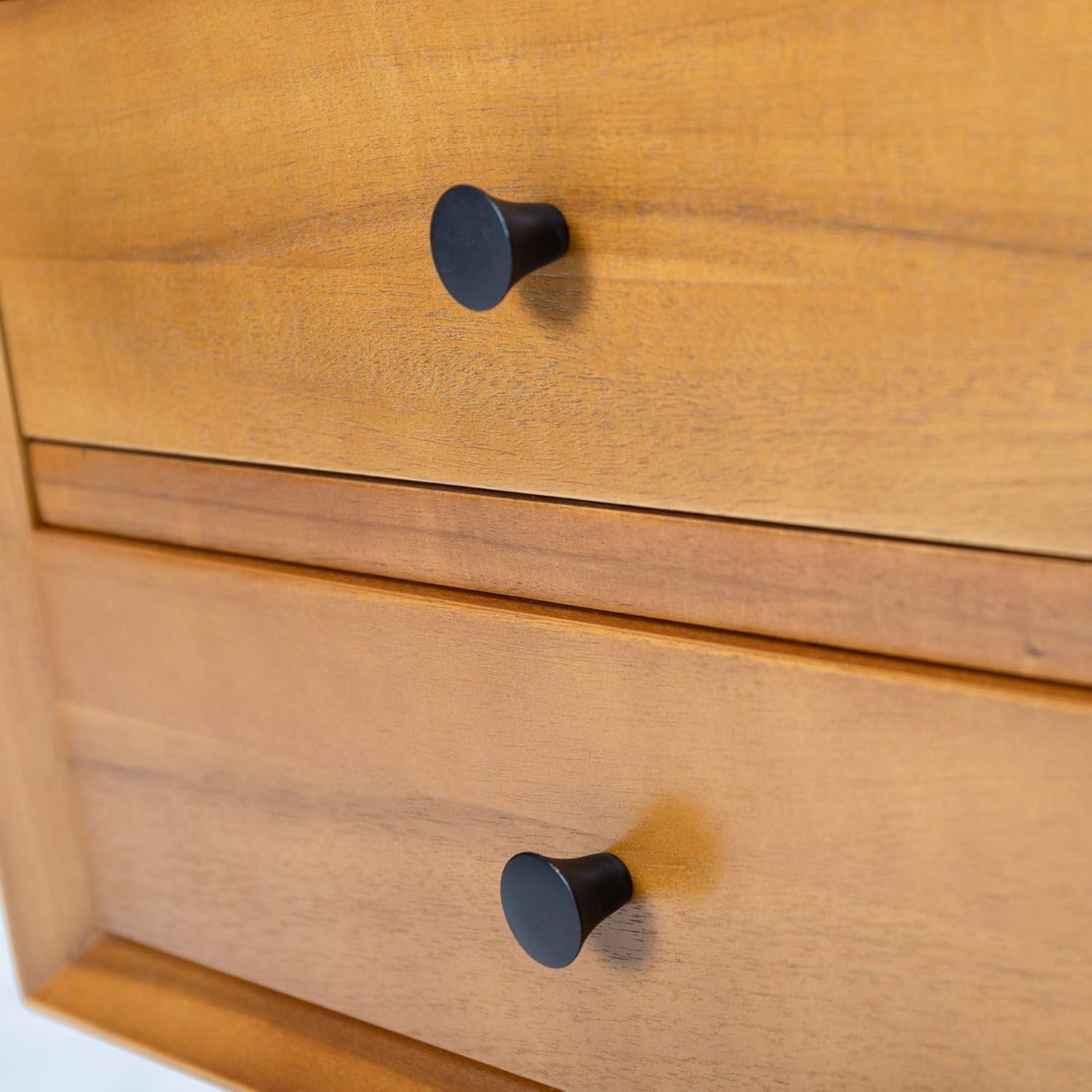 Christopher Knight Home Mid-Century Nightstand, Acacia Wood Nightstand Side Table, Accent Bedside End Table with Solid Wood Legs for Bedroom, Dorm and Small Spaces,Natural Brown