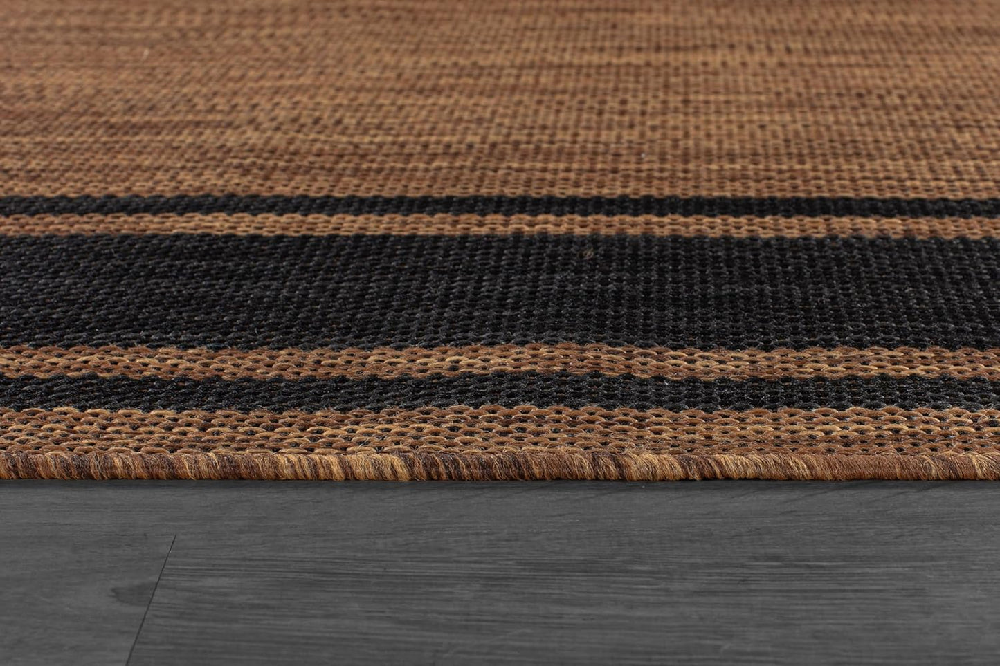 Beverly Rug Outdoor Rug 6x9 Modern Bordered Area Rugs for Indoor and Outdoor Patio Deck Porch Garden Waterproof Weather Sun Resistant Washable Outside Carpet (6 x 9 Gold)