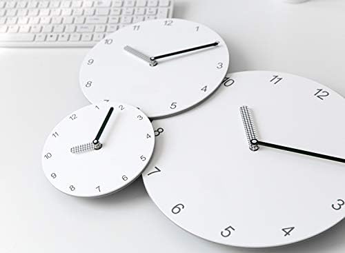 Stephanie Imports Modern Minimalist White & Black Wall Clock