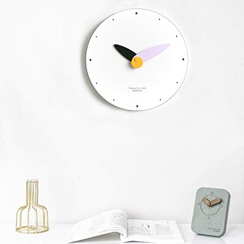 Stephanie Imports Modern Minimalist Purple & Black Wall Clock