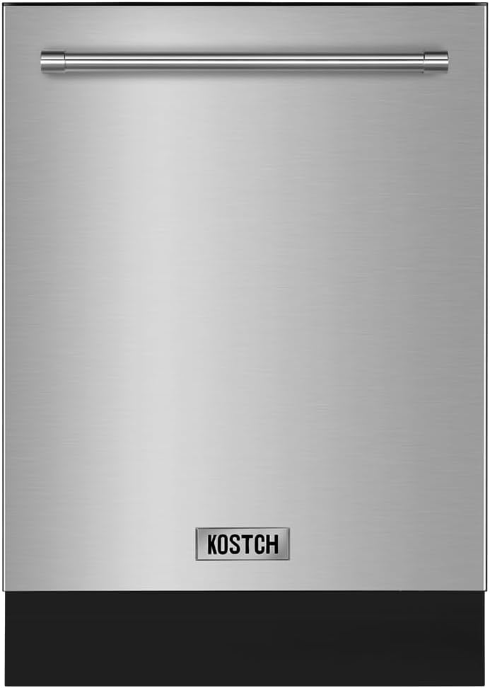 Large Capacity 24 inch Top Control Built-In Dishwasher with Third Rack – ENERGY STAR Certified, 47-dBA Ultra-Quiet, Stainless Steel (Stainless Steel)