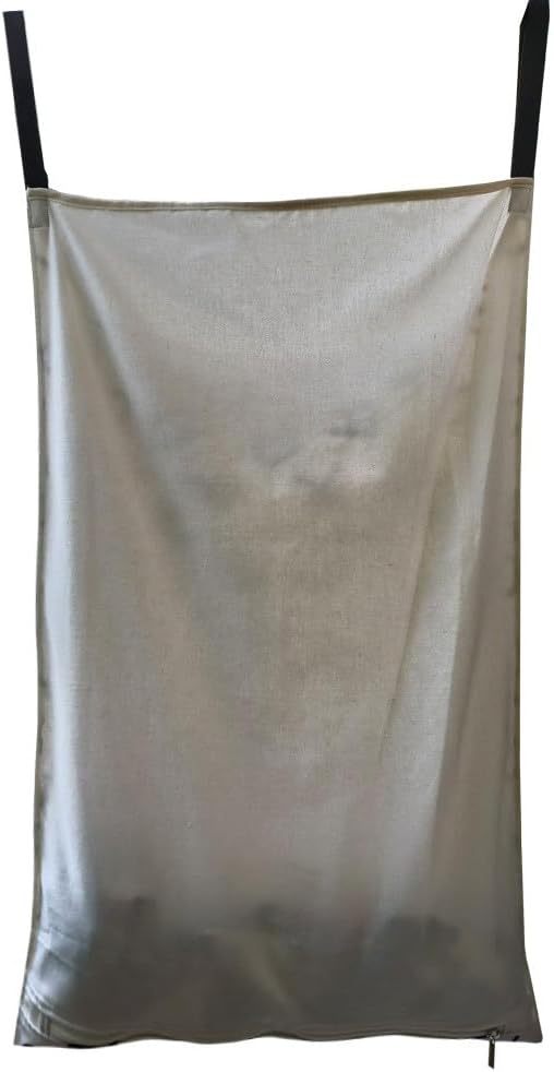 Adjustable Space Saving Door Hanging Laundry Hamper Bag Dorm Laundry Bag,Wide Open Top Over The Door Laundry Hamper with Free Hanging Hooks