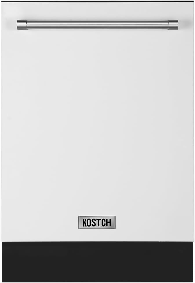 Large Capacity 24 inch Top Control Built-In Dishwasher with Third Rack – ENERGY STAR Certified, 47-dBA Ultra-Quiet, Stainless Steel (White)