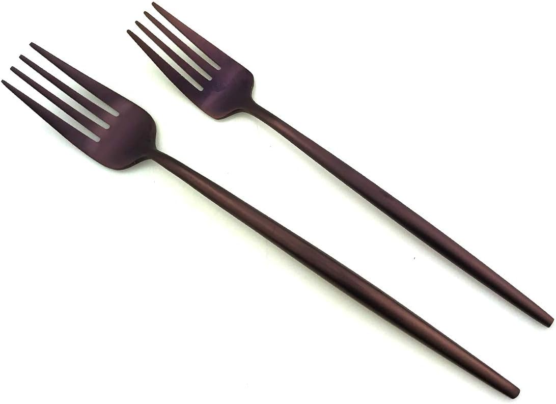 20-Pieces Luxury Purple 18/10 Stainless Steel Flatware Set, Matte Finish, Service for 4