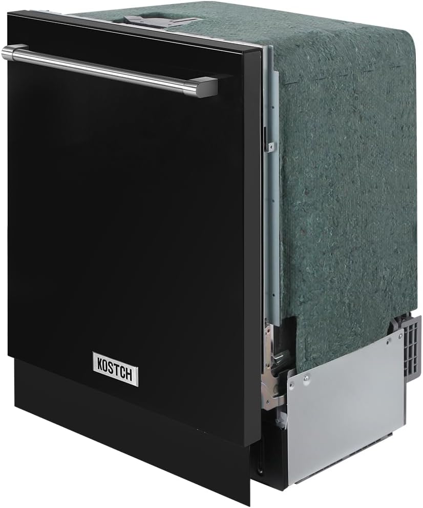 Large Capacity 24 inch Top Control Built-In Dishwasher with Third Rack – ENERGY STAR Certified, 47-dBA Ultra-Quiet, Stainless Steel (Black)