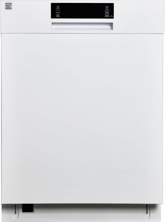 Kenmore 24" Built-in Stainless Steel Tub Dishwasher EasyFlex 3rd, SmartWash, UltraWash Plus, TurboDry, and MoreSpace Adjustable Rack, Energy Star Certified, White