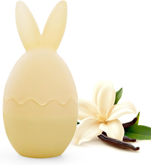 Vanilla Scented Candle, Bunny Spring Home Decor, Indoor Easter Decoration for Table Centerpiece, Gift for Women