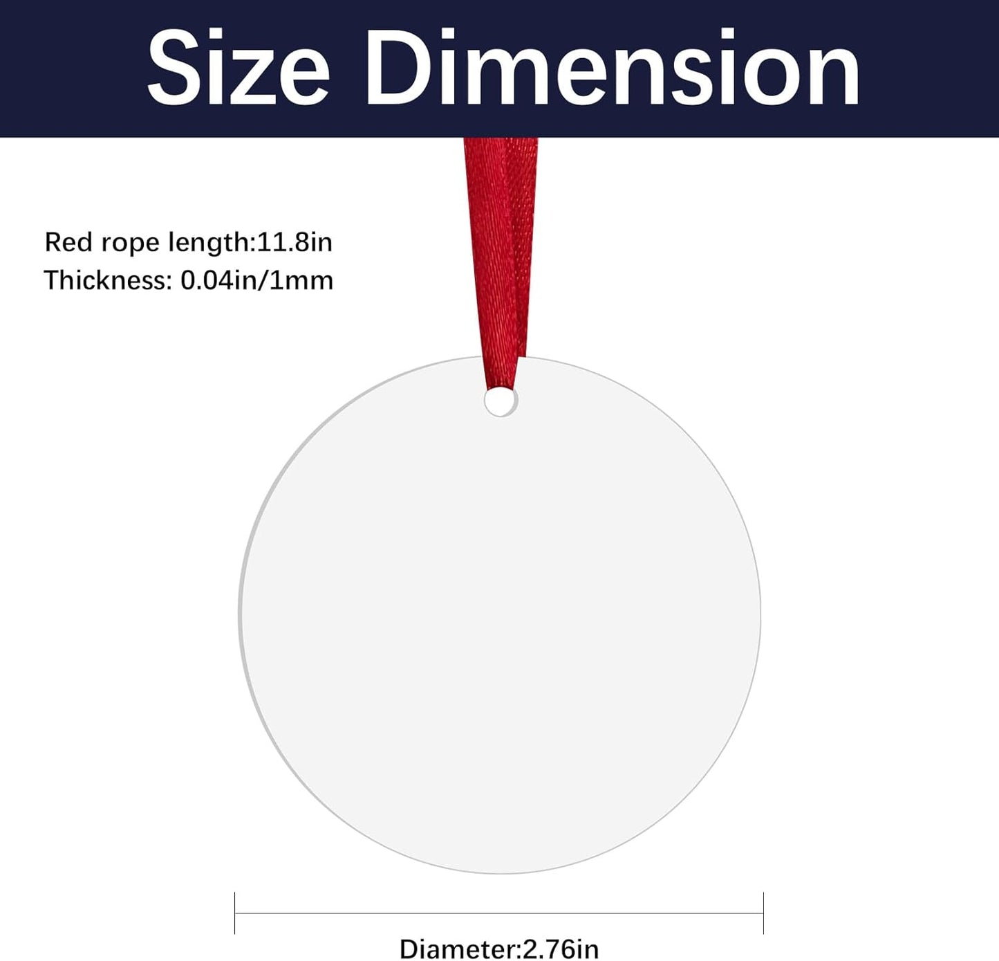 36 pcs Metal Sublimation Ornament Blanks,Sublimation Christmas Ornament Blanks for Christmas Tree Decor Blank Ornaments,Double Sided Sublimation Ornaments Round Sublimation Blanks