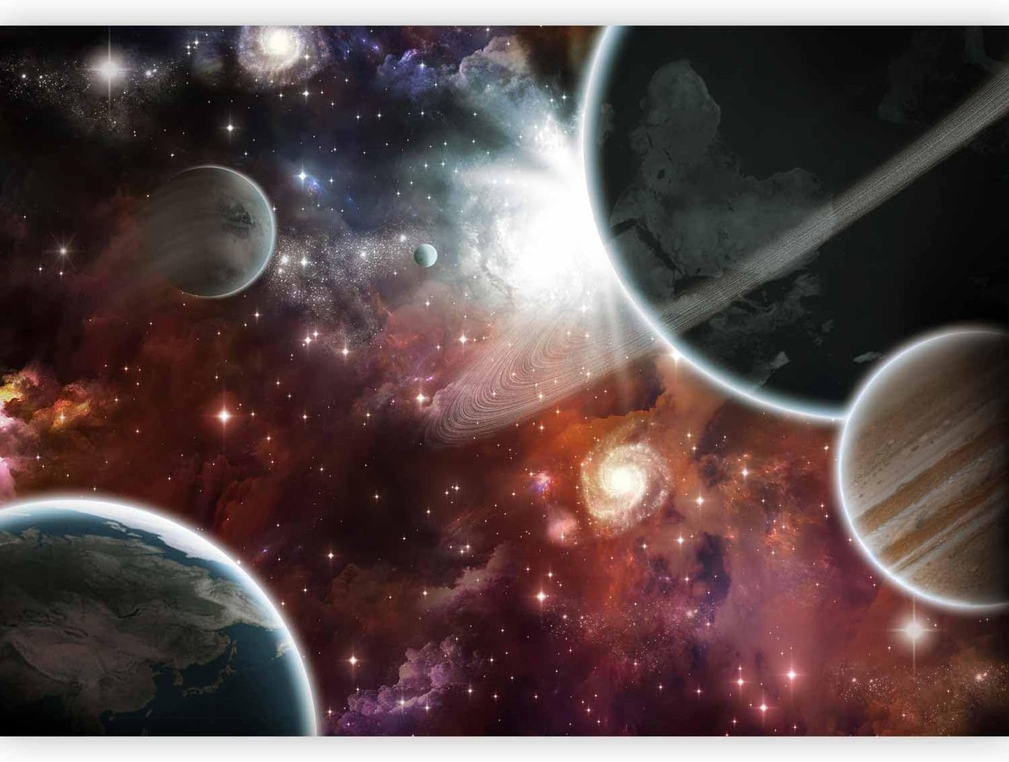 artgeist Premium Wall Mural Cosmos Galaxy 157x110 in - XXL Non-Woven Wallpaper Fleece Wall Decor Photo Print Picture Image Design Home 10110905-32