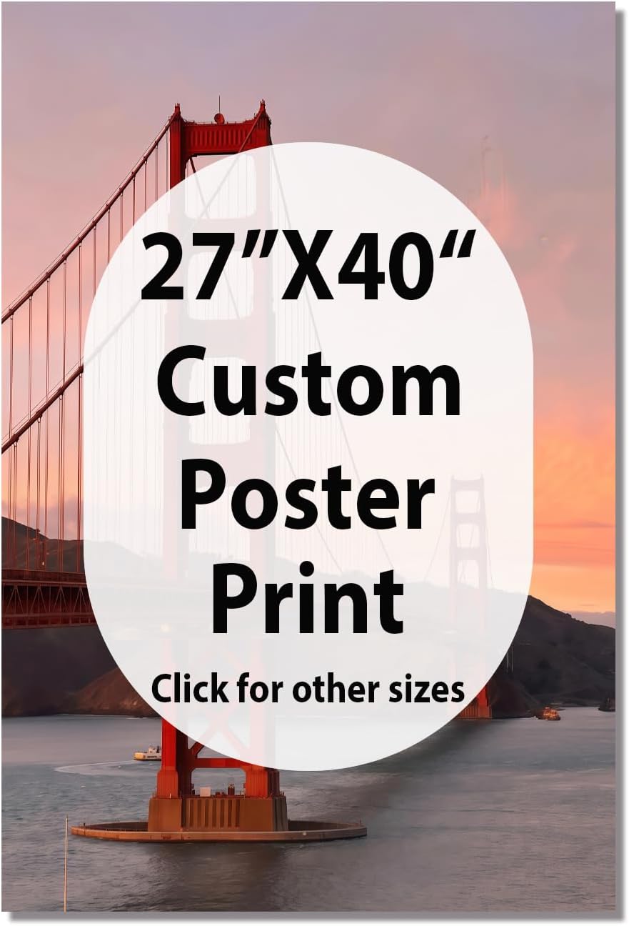 Canvas Prints With Your Photos, Custom Poster On Canvas (Unframed 27x40) Transform Your Photos Into Stunning Framed Wall Art Digitally Printed Photo To Canvas Ideal For Home Decor Gifts Keepsakes