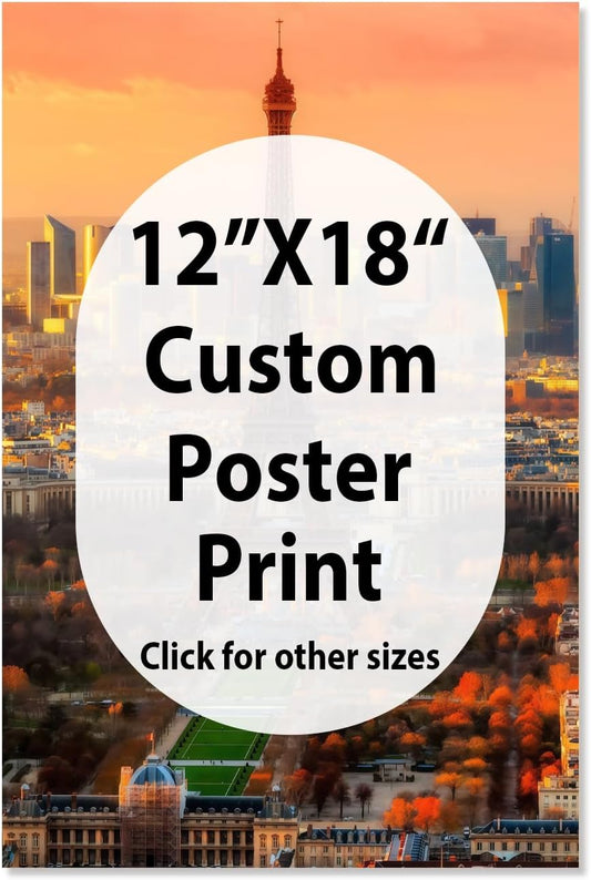 Canvas Prints With Your Photos, Custom Poster On Canvas (Unframed 12x18) Transform Your Photos Into Stunning Framed Wall Art Digitally Printed Photo To Canvas Ideal For Home Decor Gifts Keepsakes