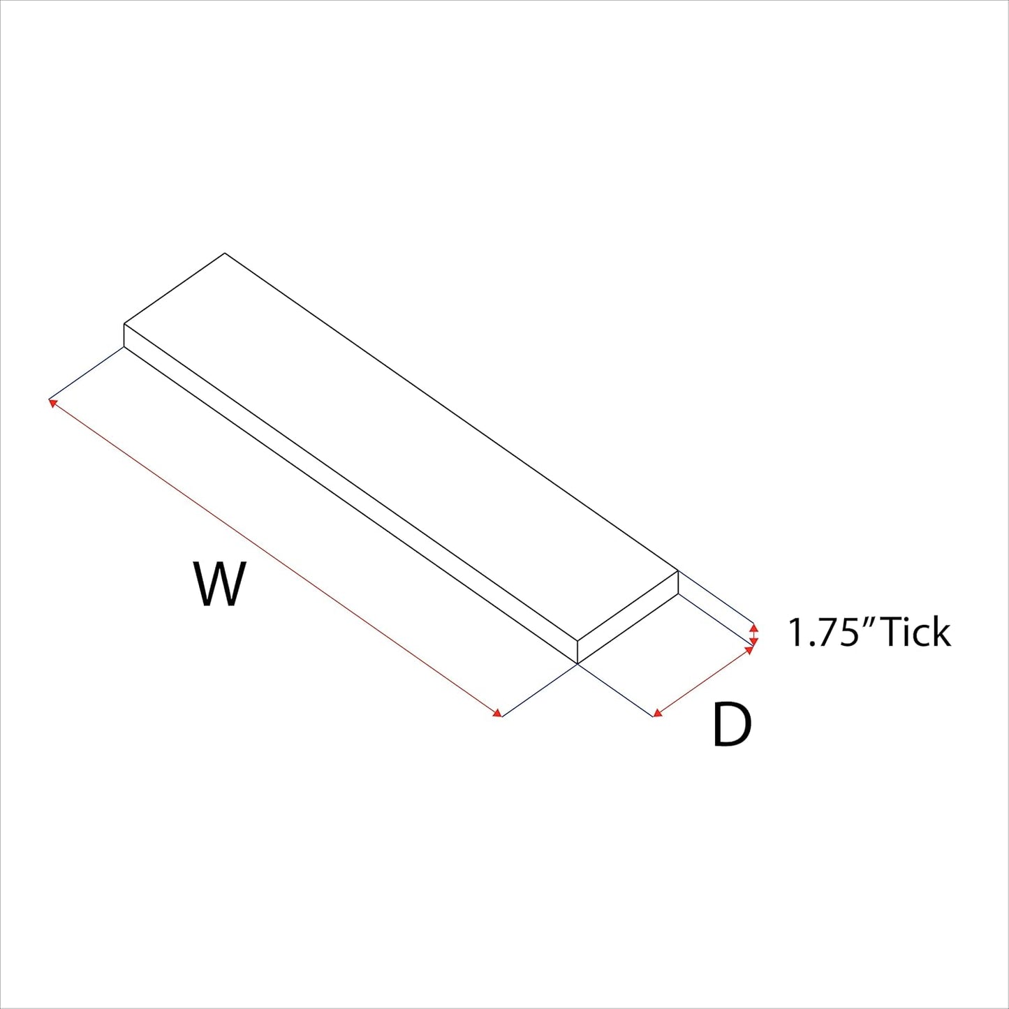 URBANDI, Rustic Floating Shelves, Set of 2, Hidden Bracket, Solid Wood, Heavy Duty, Wall Mounted Shelves, (Provincial, 24Wx10D)