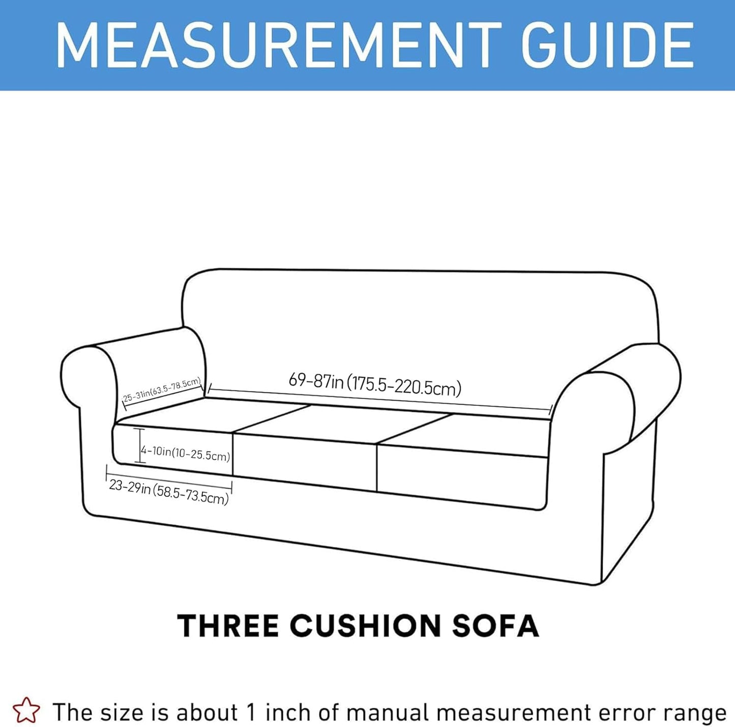 hyha Waterproof Couch Cushion Covers, Stretch Sofa Couch Seat Slipcover for Dog Washable, Non-Slip Waterproof Outdoor Cushion Covers for Patio Furniture Replacement (3 Pieces, Camel)