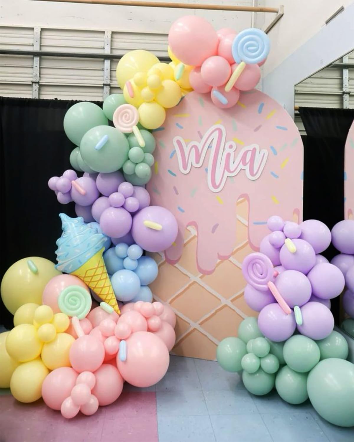 Pastel Balloons Arch Garland Kit, 146PCS Pastel Balloons 4 Sizes 18/12/10/5 Inch, Macaron Rainbow Balloon Arch Kit for Unicorn Birthday Baby Shower Wedding Easter Party Decorations