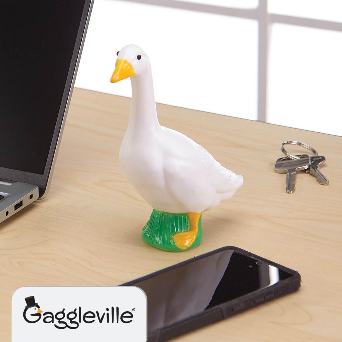 Fox Valley Traders Gaggleville Desktop Goose 7" H Statue