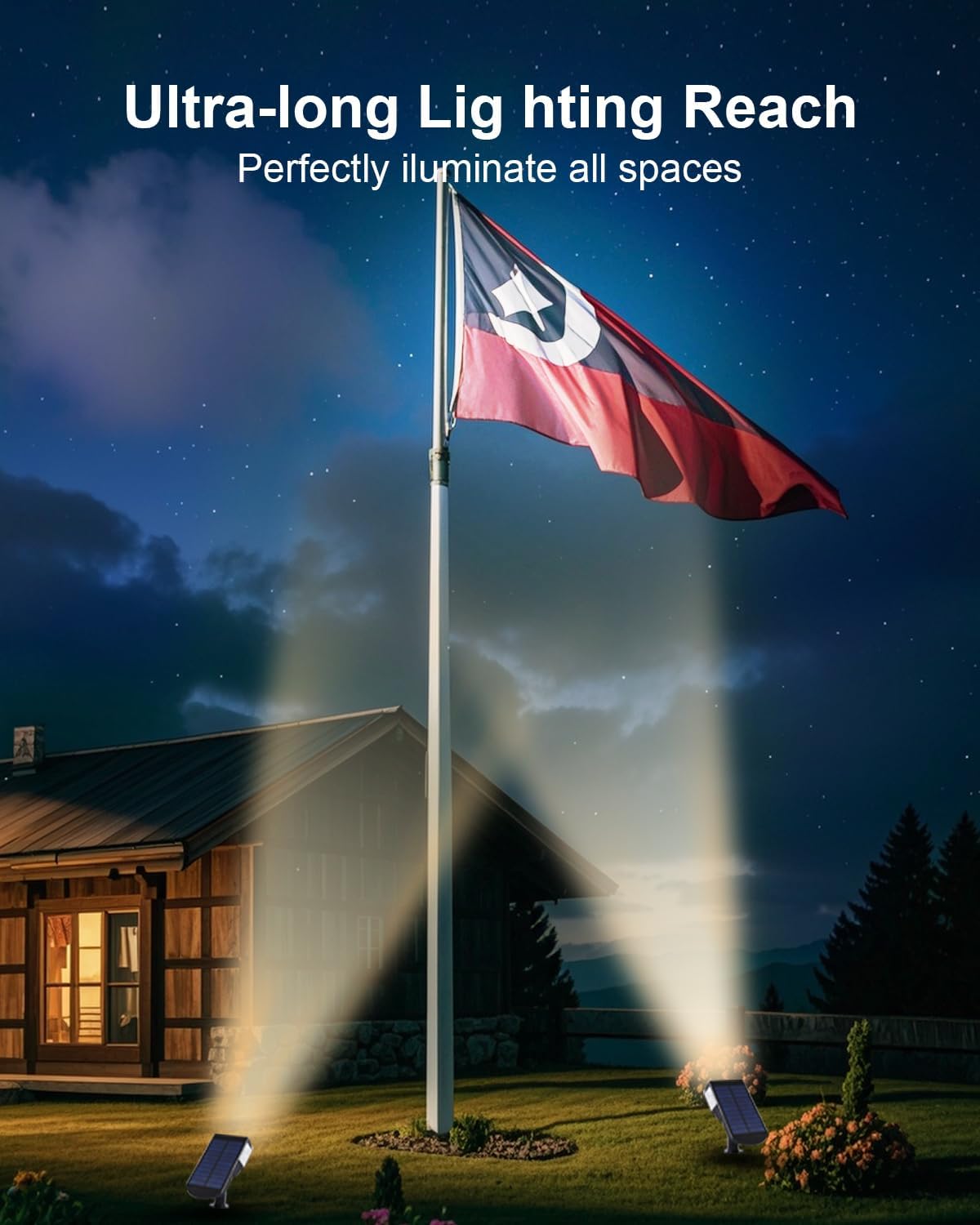 6 Pack Solar Powered Outdoor Spot Lights Outside Waterproof 20 LEDs Landscape Spotlights Dusk to Dawn for House Yard Tree, Plants, Walls, Path, Garden, Statues, Superior Accent Lamp Warm White