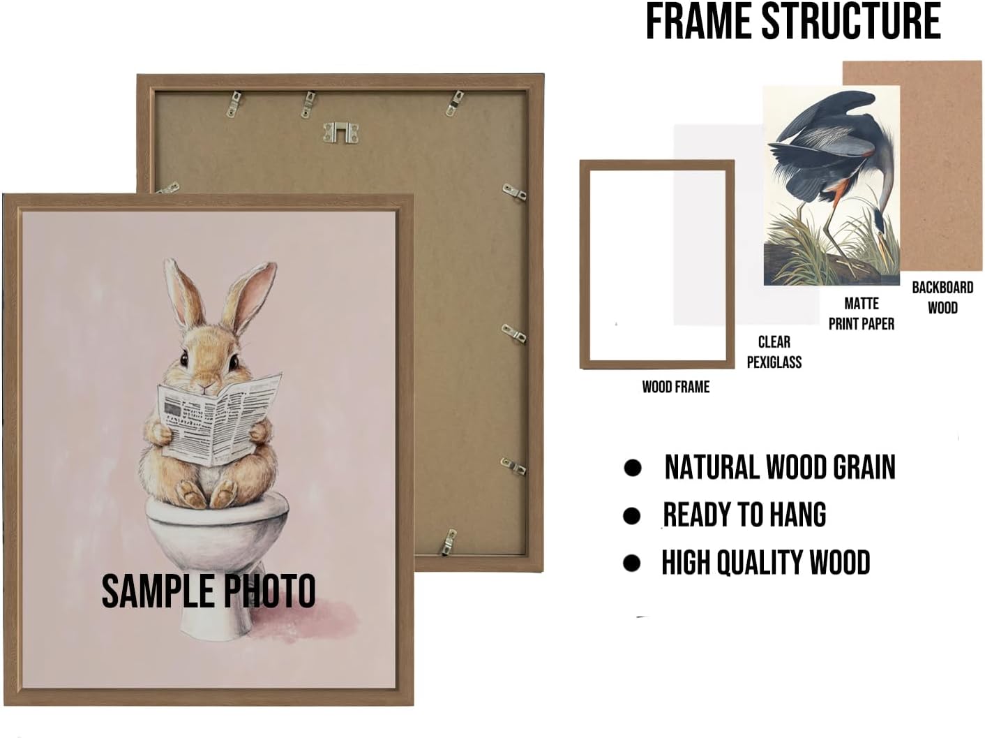 Gothic Heart Poster Art Print, Halloween Scary Vintage Wall Art Academia Spooky Painting Decoration for Horror Prints, Posters Bedroom Decor 89 (Gothic Heart, 11 x 14 inches, Wood Frame)