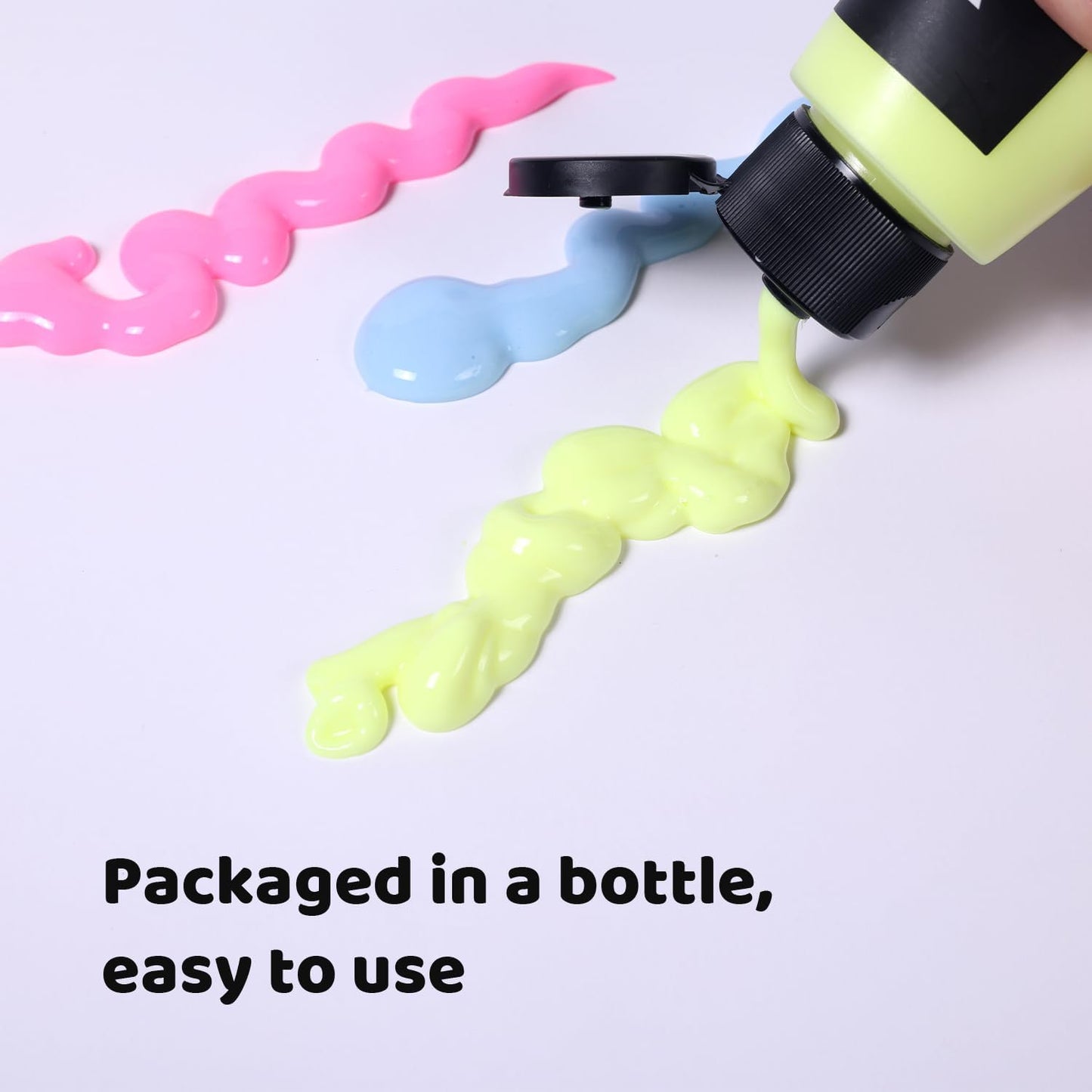 ARTME Glow in The Dark Paint, 10 Bright Colors 60ml/2oz Blacklight Paint Set, Neon Craft Paint, Acrylic Glow Fluorescent Paint Perfect for Art Painting, DIY projects, Halloween and Christmas Decoration