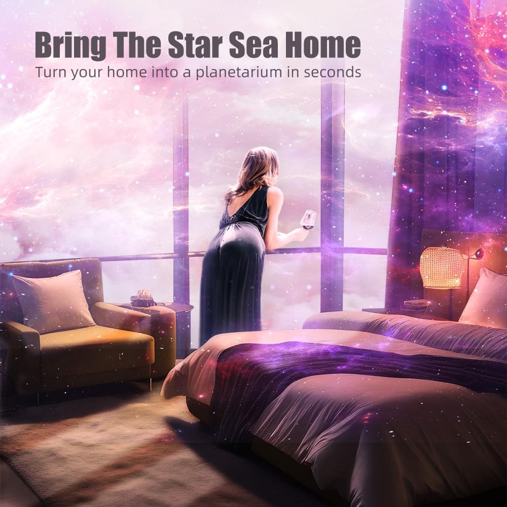 Astronaut Galaxy Projector Night Light with Timer and Remote Star Starry Nebula LED Lamp, Gift for Kids and Adults for Bedroom, Christmas, Birthday, Valentine's Day etc. (Pink-White)