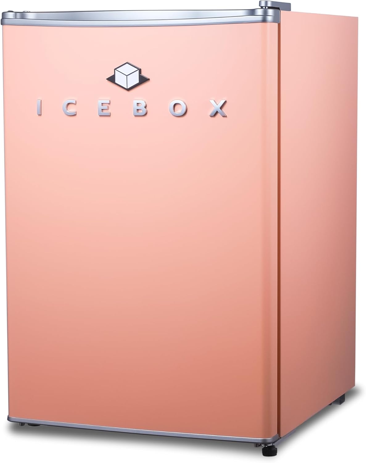 IBCR25BLS Compact, Energy Star Certified Small, Single Door Mini Fridge with Freezer Refrigerator, Large (2.5 cu ft), Blush Red