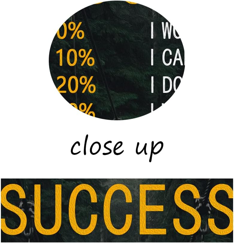 Chances of Success Inspirational Canvas Wall Art Motivational Positive Poster Inspiring Painting Prints Wall Pictures for Office Living Room Home Decor Framed Artwork [12''W x 18''H]