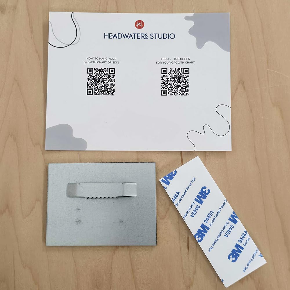 Wooden Surfboard Wall Decor Growth Chart - Surfboard Art Decor for Kids Room, Wood Surfboard Kids Sizing Chart, Surf Boards Art, Height Board Surfer Decor - Brown Wave (9.5"x 46")