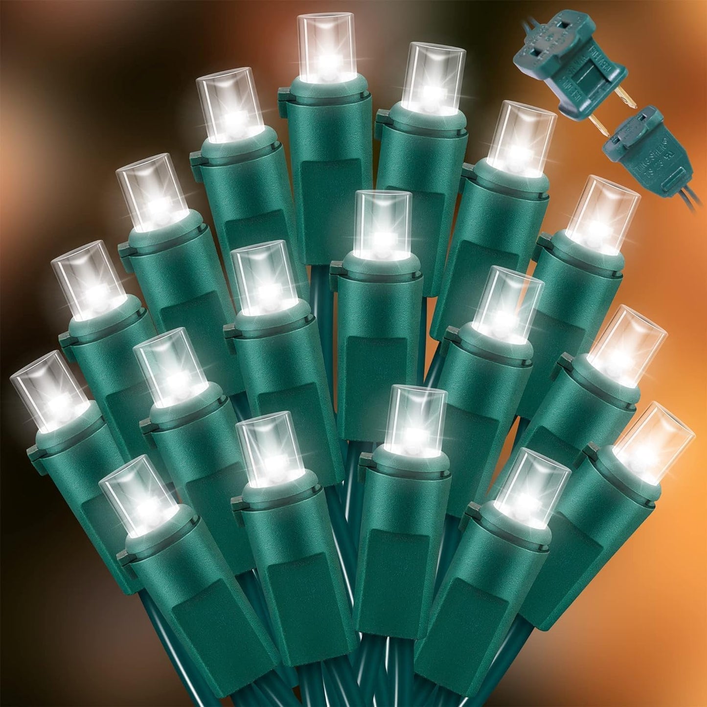 150 LED White String Lights - LED Christmas Decoration, Mini led Lights for Indoor Outdoor Home Holiday Party Wedding Independence Day Decoration