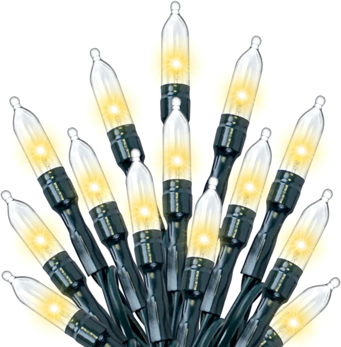 300 LED Warm White Christmas Lights Outdoor Indoor,100ft LED String Light,Green Wire Christmas String Lights Waterproof for Patio Garden Home Decors