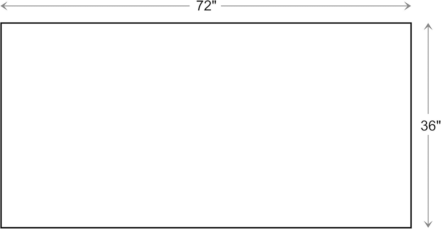 Calloway Mills 152963672F Black Border 36" x 72" Monogram Doormat Letter (F)