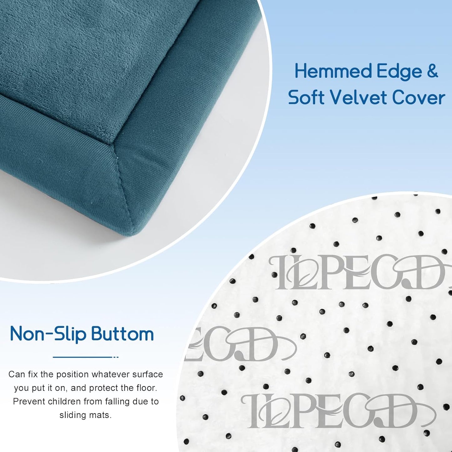 Baby Play Mat 1.2" Thick Memory Foam Nursery Rug Area Rug, 13’1” X 6’7” Yoga Mat Playmat Crawling Mat for Baby,Toddlers, Infants, Kids,Floor Mat Tatami Mat for Living Room with Non-Slip(Green)