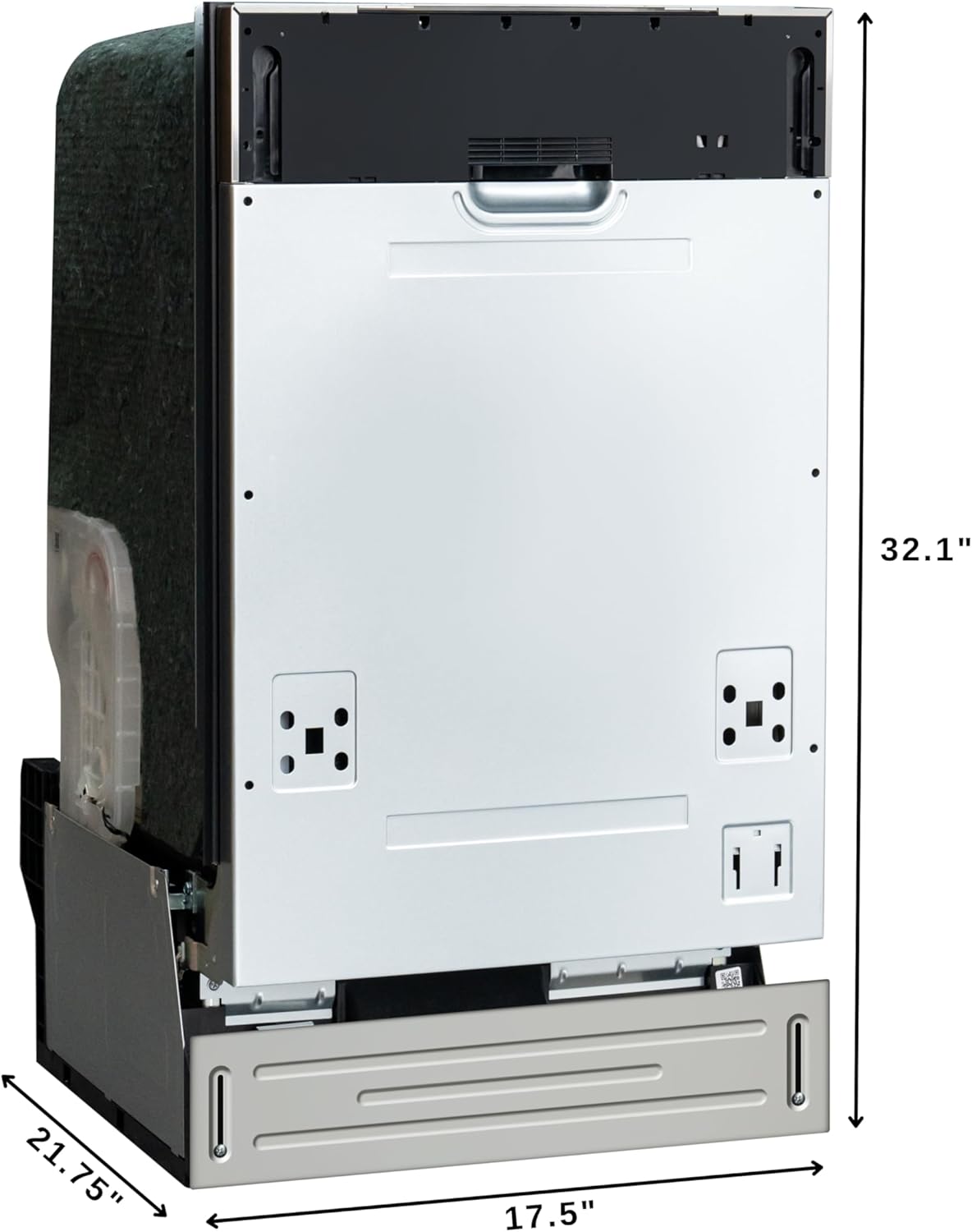 KoolMore KM-DW1852-PR 18 in. ADA Panel Ready with 8 Place Settings 52 DB Dishwasher in Stainless-Steel, UL and Energy Star Certified