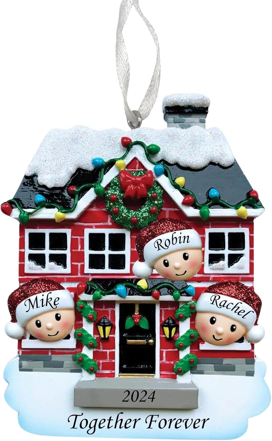 2025 Family Christmas Ornament – Personalized Ornament for Families – Custom Family Ornament – Holiday Tree Decoration Keepsake Gift (Family of 3)