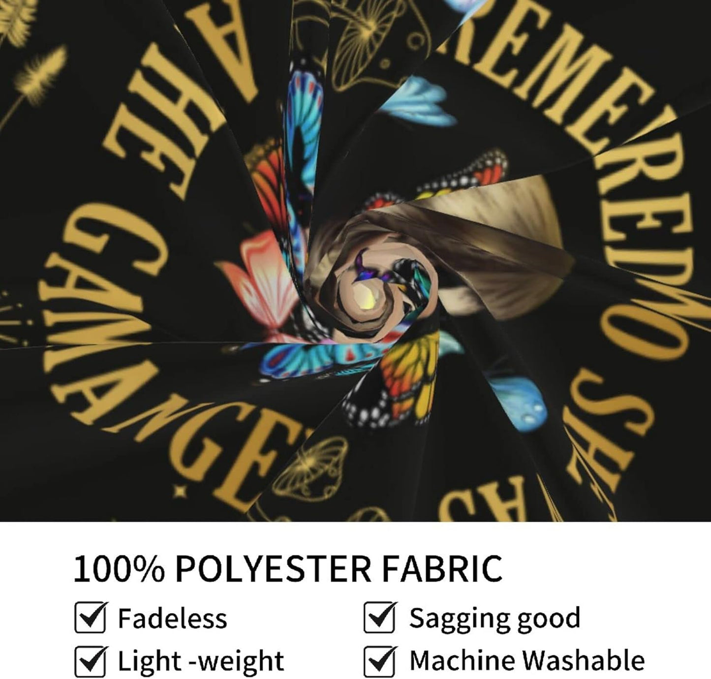 Bapcoku She Remembered Who She Was And The Game Changed Positive Quotes Tapestry Inspirational Gift Wall Decor for Bedroom,Uplifting Encouragement Gifts Butterfly Gifts for Women Teens Girls 60x50in