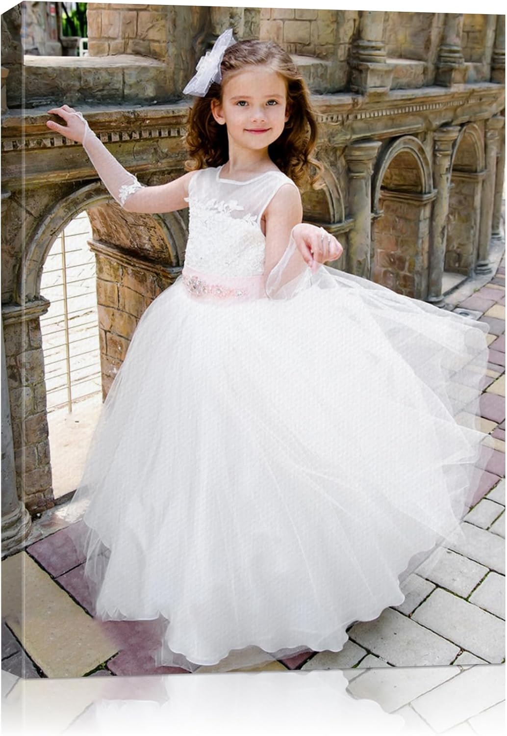 AbcCustomize Canvas Prints with Your Photos, Personalized Photo To Canvas Print for Bedroom, Living Room, Farmhouse Office Decor,Custom Canvas Wall Art for Gifts & Keepsakes, Ready to Hang