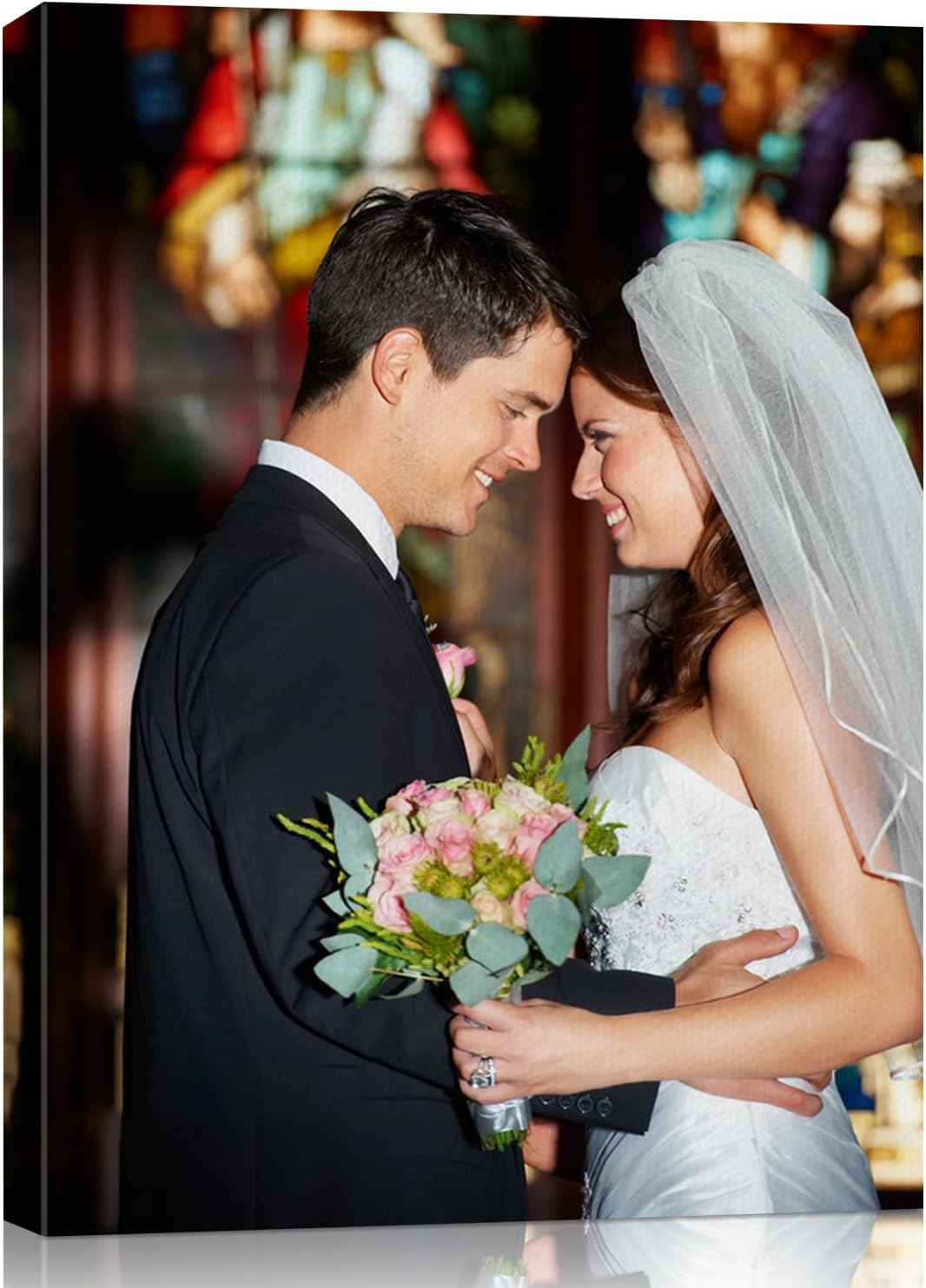 AbcCustomize Canvas Prints with Your Photos, Custom Canvas for Living Room and Bedroom Decor, Personalized gifts for Friends Lover and Family, Canvas Wall Art for Gifts & Keepsakes, Ready to Hang