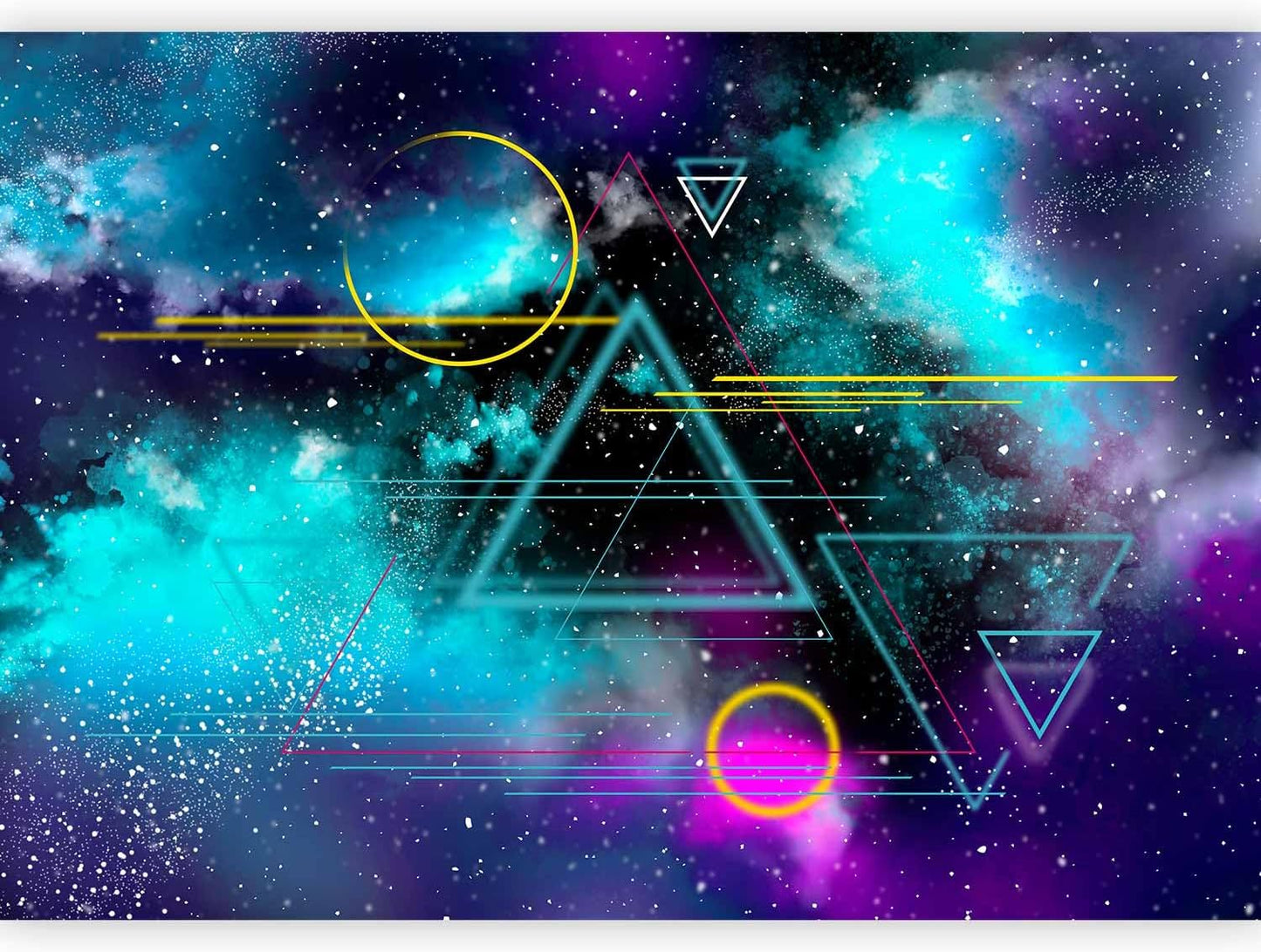 artgeist Premium Wall Mural Galaxy 98x69 in - Non-Woven Wallpaper Fleece Wall Decor Photo Print Picture Image Design Home Mural Cosmos Galaxy Cosmonaut Astronaut a-A-10328-a-a