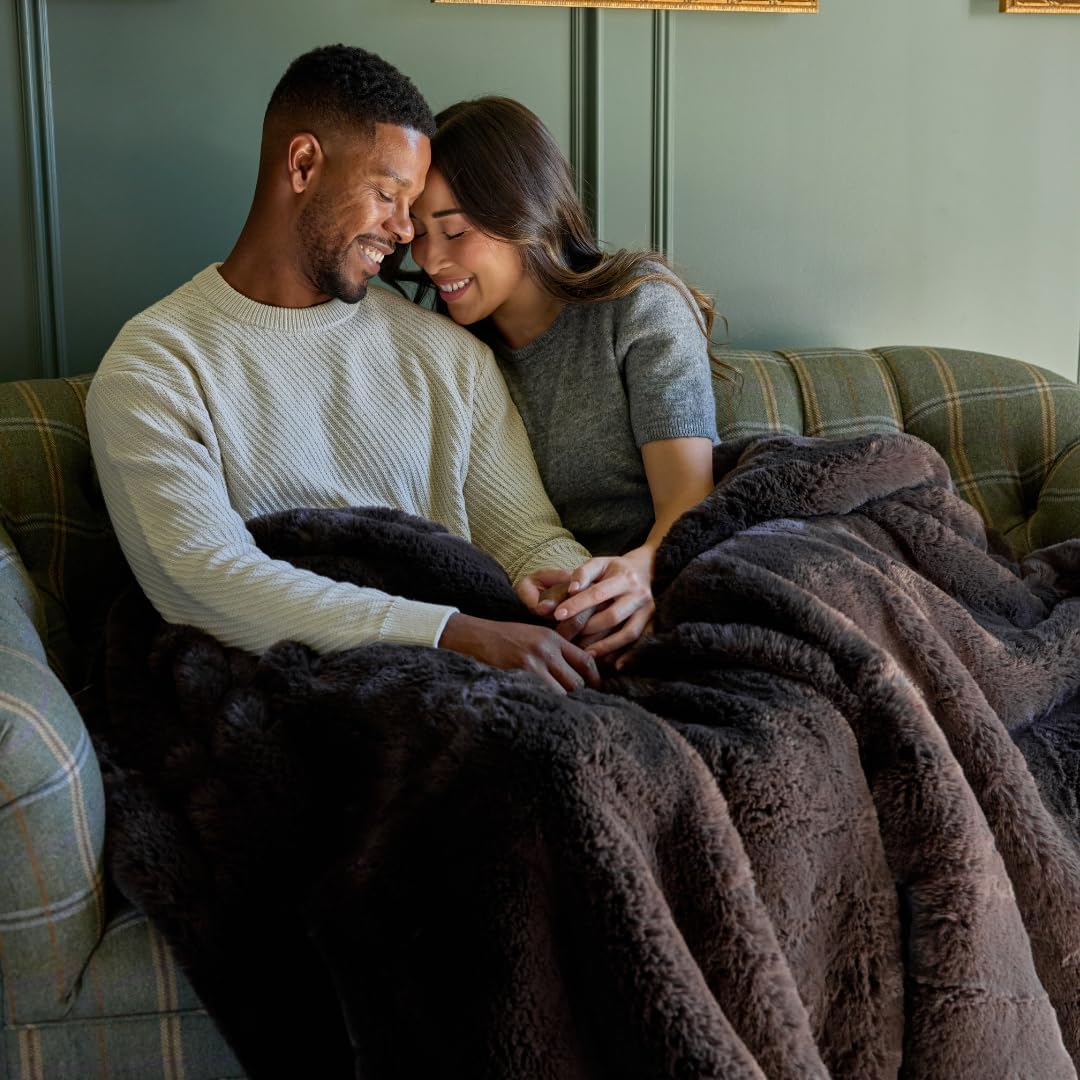 Nuzzie Snuggle Luxe Premium Soft Eco-Conscious Cozy Throw Blanket for Perfect Comfort - Mocha (60"x80")