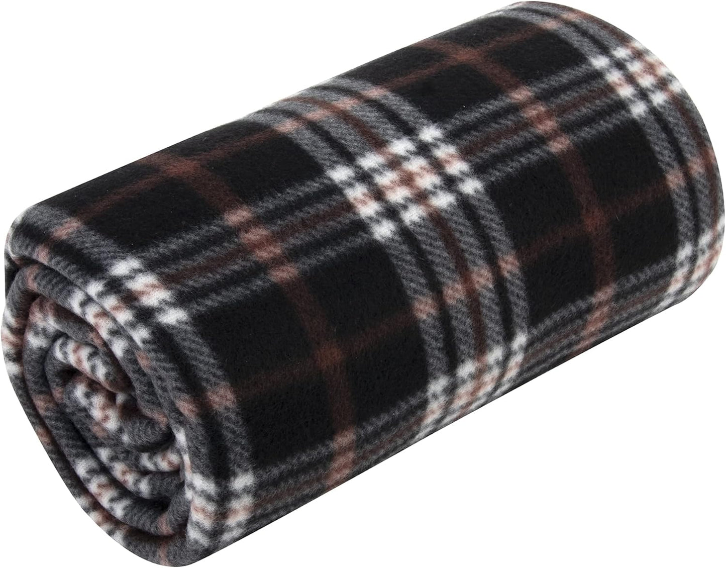 50x60 Throw Blankets, Plaid Fleece Throw Blankets for Bedroom, Couch, Livingroom, Chair, Pets, Outdoors