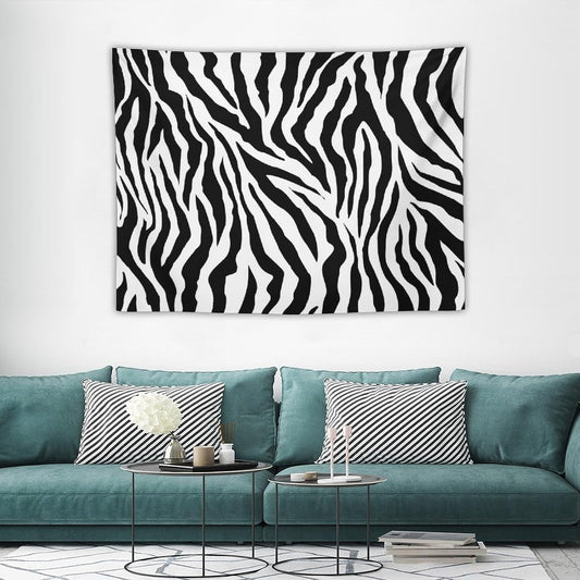 HZOHNAGO Zebra Print Tapestry Nature Wild Animals Black and White Stripe Printed Wall Tapestry Painting Wall Hanging for Bedroom Living Room Dorm 40" W x 30" H
