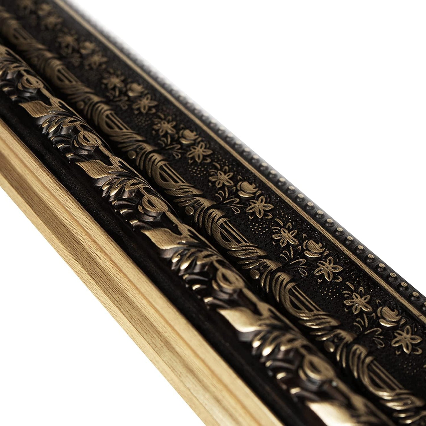 Bathroom Wall Mirror, Decorate Bathroom Mirrors for Wall, Rectangle Modern Bathroom Wall Mounted Mirror Vertical or Horizontal Hanging for Living Room (Gold Framed 40" x24'')