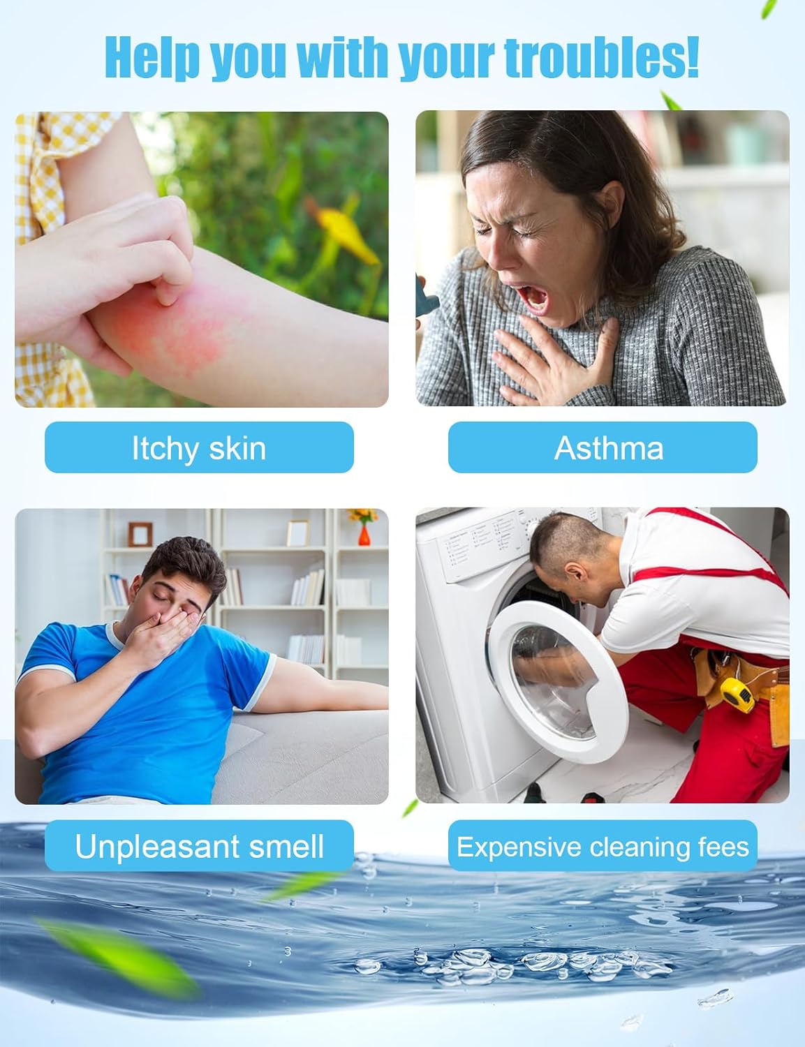 Washing Machine Cleaner Tablet : 12pack/6 Month Supply, washer cleaner table for laundry,top loader,front load or HE washing machine, effective deep cleaner, descaler, remover(Lavender)