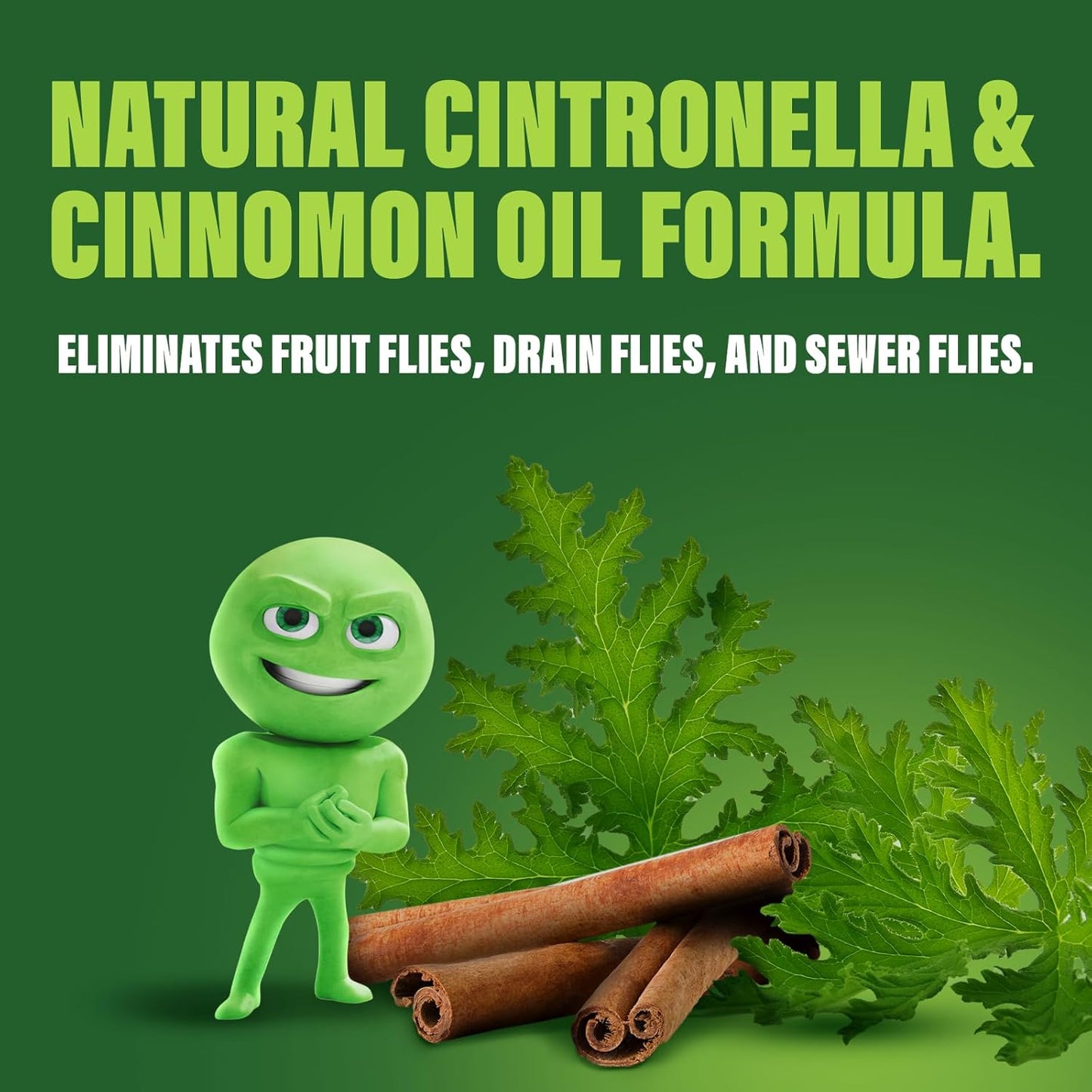 Green Gobbler Fruit Fly Goodbye Gel Drain Treatment | Killer Flies & Eliminator (1 Gallon)