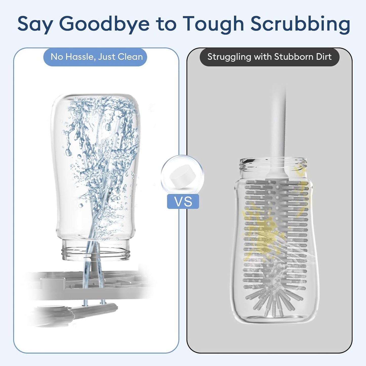 300 Professional Deep Cleaning Detergent Tablets for All Baby Bottle Washers, Washer Tablets for Bottle Washer and Sterilizer and Dryer, Easy to Use