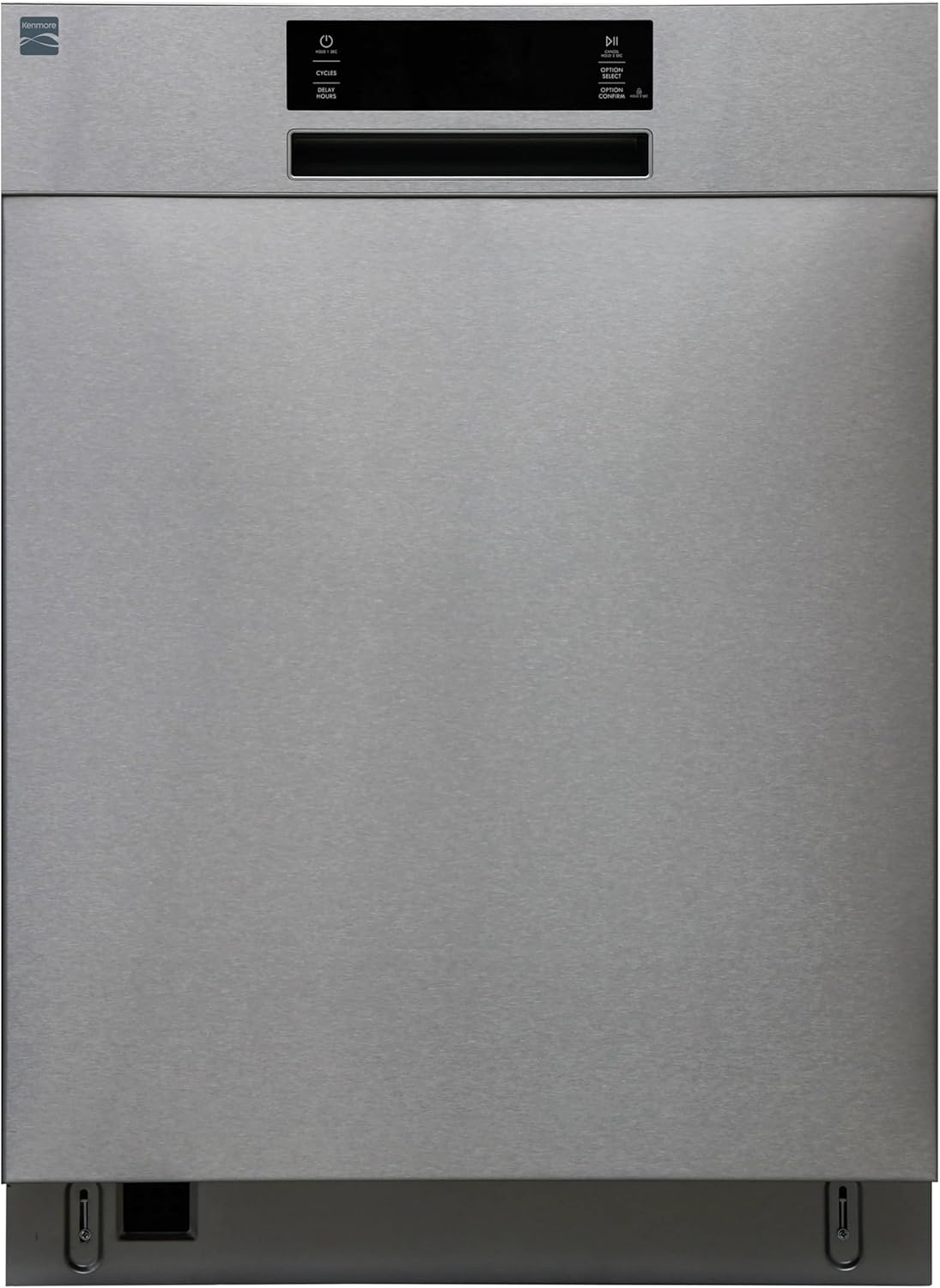 Kenmore 24" Built-in Stainless Steel Tub Dishwasher SmartWash, Smart Dry, and MoreSpace Adjustable Rack, Energy Star Certified, Fingerprint Resistant