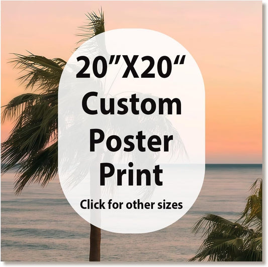 Canvas Prints With Your Photos, Custom Poster On Canvas (Unframed 20x20) Transform Your Photos Into Stunning Framed Wall Art Digitally Printed Photo To Canvas Ideal For Home Decor Gifts Keepsakes