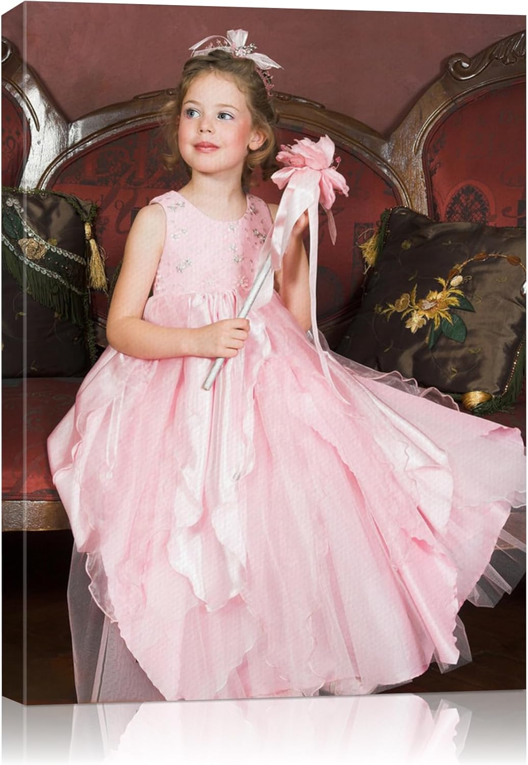 AbcCustomize Canvas Prints with Your Photos, Personalized Photo To Canvas Print for Bedroom, Living Room, Farmhouse Office Decor,Custom Canvas Wall Art for Gifts & Keepsakes, Ready to Hang